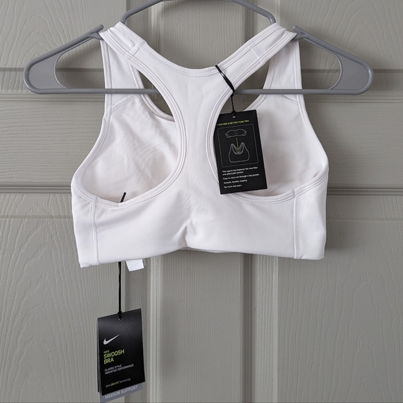 Nike Womens Nike Dri-FIT Indy LL Bra - Womens White/White Size S - Picture 3 of 10